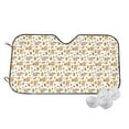 thumbnail image 2 of Lsque Squirrel And Mushroom Car Windshield Sun Shade | Accordion Folding Style Auto Shade for Car Truck SUV Van | Blocks UV Rays Sun Visor Protector | Small, 2 of 7