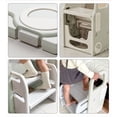 thumbnail image 6 of UNICOO® 2-in-1 Step & Stool | Storable Step Stool for Toddlers | Foldable Adjustable 2-3 Helper Steps for Kids with Anti-Slip & Space-Saving Design | Bathroom Sink, Potty, Toilet (Pastel Green), 6 of 8