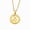 Gold Capricorn, variant on Women's Men's Stainless Steel Zodiac Sign Coin Pendant Necklace Dainty Gold Plated Zircon 12 Constellation Jewelry Gold Sagittarius