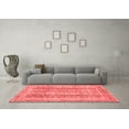 thumbnail image 3 of Ahgly Company Indoor Rectangle Abstract Red Modern Area Rugs, 2' x 4', 3 of 4
