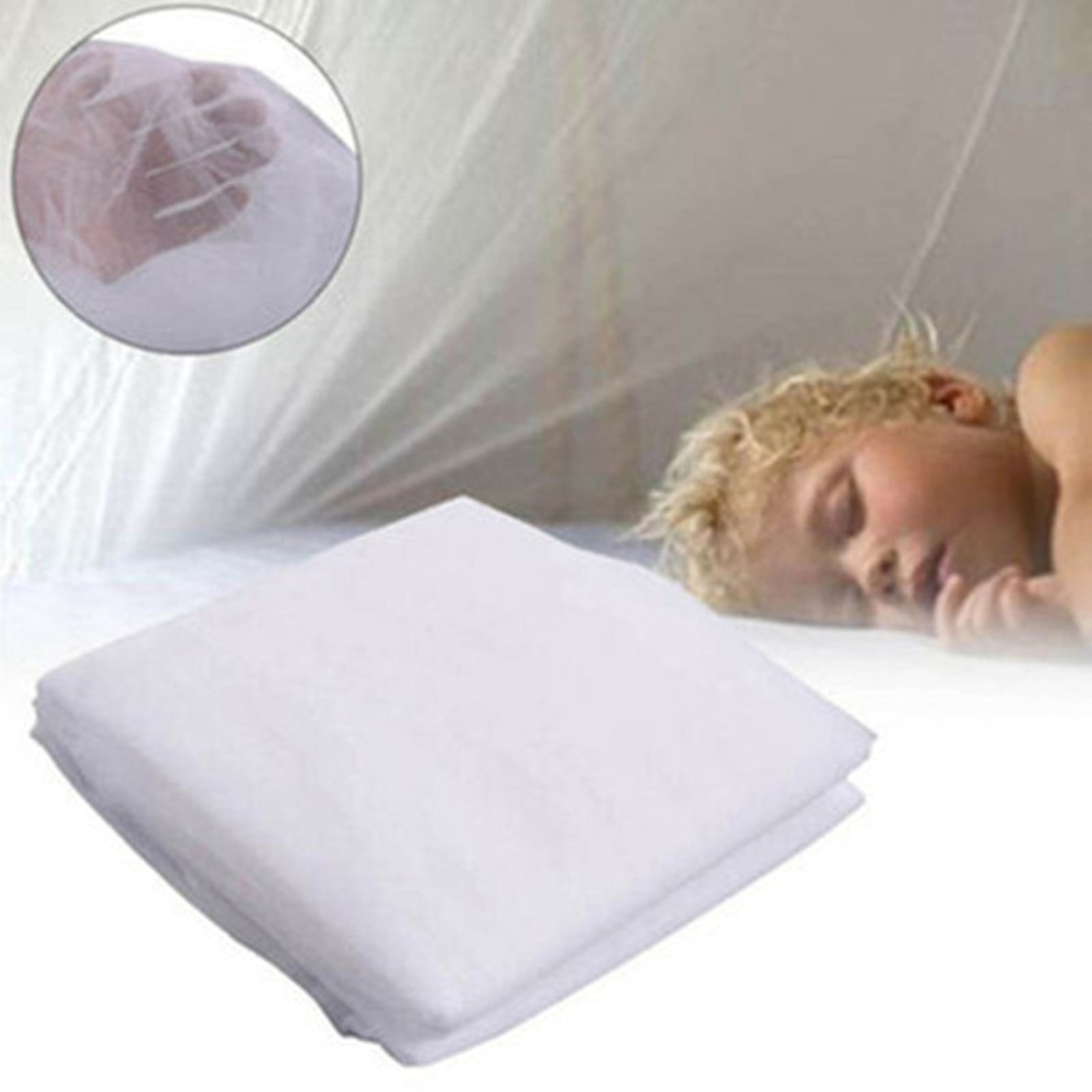 Augper Mosquito Net for Bed Canopy, 4 Corner Post Curtains Bed Canopy Large Mosquito Netting Bedroom Princess Decoration for Girls & Adults