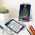 thumbnail image 4 of Netecom Colorful Christmas Coloring Book Spiral Bound for Adults, Wooden Cover, 30 Coloring Pages of Festive Ornament, Holiday Wreath, Christmas Trees, Winter Scene for Stress Relief and Relaxation, 4 of 6