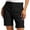 Black, variant on Dress Shorts for Women Summer Elastic Waist Straight Leg Loose Fit Business Casual Office Work Shorts with Pockets