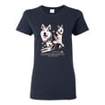 thumbnail image 2 of Wild Bobby, If It's Not an Alaskan Malamute It's Just a Dog Gift, Women Graphic Tee, Navy, Large, 2 of 4