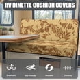 thumbnail image 4 of Uorisanigo RV Dinette Cushions Covers Elastic Camper Cushions Slipcovers 2 Pack Stretchable Hawaiian Flowers RV Dinette Cushion Cover Booth Seats Camper Accessories for Inside, 4 of 7