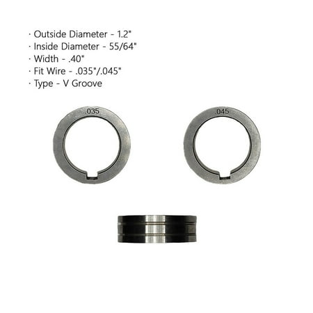 

Drive Roll .023 .030 .035 .045 Knurled V U Groove Wire Feed for MIG Welders