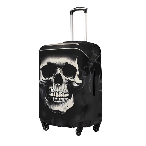 Balery Magician Hat Skull Funda de equipaje, fundas para maletas, elástica, lavable, protector de maletas, compatible con maletas de 18 a 32 pulgadas-X-Large