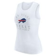 thumbnail image 2 of Women's WEAR by Erin Andrews  White Buffalo Bills Ribbed Graphic Tank Top, 2 of 5