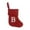 B, variant on maxiaoxia 7 Inch Christmas Stockings with Initials, Red Initial Letter Knit Stockings, Embroidered Christmas Stockings for Kids, Xams Hanging Decorations for Home Family Fireplace