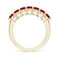 thumbnail image 2 of ANGARA Natural Half Eternity Seven Stone 1.61 ct Ruby Wedding Band in 14K Yellow Gold for Women (Size-3.5mm) | July Birthstone Jewelry for Her | Natural Ruby Rings, 2 of 10