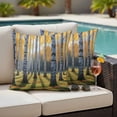 thumbnail image 4 of Fall Branch Trees Outdoor Waterproof Pillow Covers, Bare Root Tree Autumn Forest Decorative Square Throw Pillowcase Sofa Cushion Sham for Patio/Couch/Chair, 24"x24" 2 Pack, 4 of 8