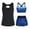 2Multicolor, variant on ‌‌Women's Plus Size 3 Piece Tankini Swimsuit Set - Tummy Control Modest Swimwear with Sports Bra & Boy Shorts for Athletic Swimming (Sizes S-3XL)