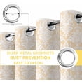 thumbnail image 6 of Yellow Ethnic Boho Blackout Curtains for Bedroom/Living Room, Thermal Insulated Kitchen Curtains, Vintage Mexican Flowers Southwestern Grommet Darkening Window Treatment Drapes 27.5"x39"x2, 6 of 8