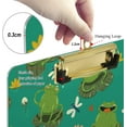 thumbnail image 3 of FMSHPON Lotus Pond Cartoon Cute Frogs Dragonflies Pattern Clipboard Hardboard Wood Nursing Clip Board and Pull for Standard A4 Letter 13x9 inches, 3 of 5