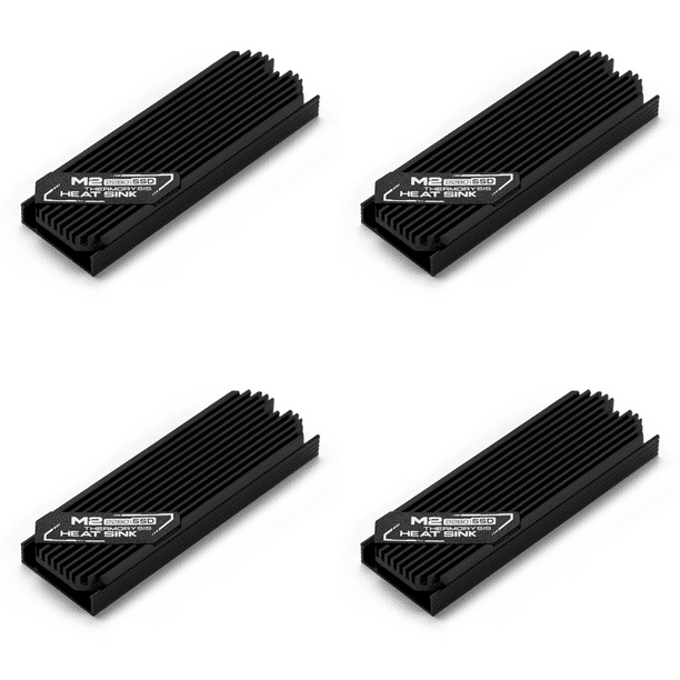Radiador DQrwqpou para Disco Duro Estado Sólido M.2 4 Piezas para SSD PCIE 2280 negro
