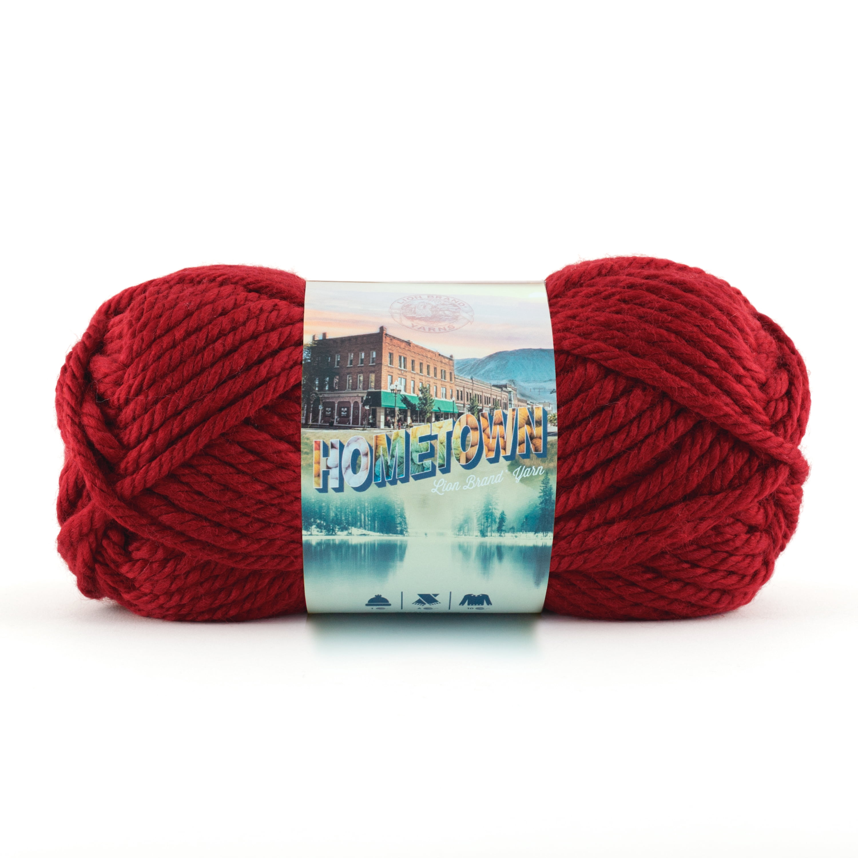Lion Brand Yarn Hometown Americana Pack COLOR135-003 Super Bulky Yarn Acrylic Yarn 12 Pack