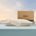 thumbnail image 1 of Rest Evercool+ Fundas De Almohada Refrescantes Estándar – 2 Fundas De Almohada Para Pieles Sensibles, Tela Con Infusión De Plata Para Un Sueño Higiénico, Suave Y Sedoso Para Cabello Rizado, Alta Elast, 1 of 6