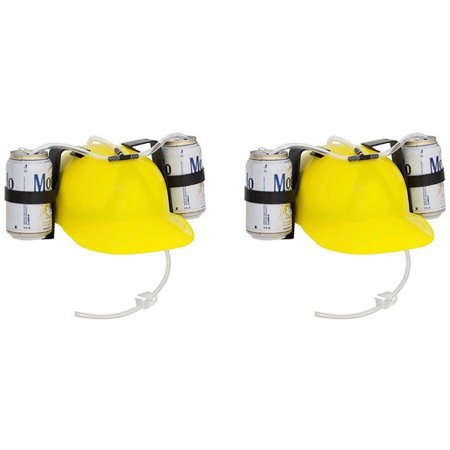  EZ DRINKER Beer & Soda Guzzler Red Drinking Helmet (2 Pack) :  Toys & Games