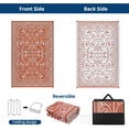thumbnail image 6 of Garvee 9'x18' Outdoor Rug Waterproof Plastic Straw Rug, Reversible Outside Carpet UV Resistant Modern RV Mat for Backyard Garden Deck Poolside, Brick Red, 6 of 6