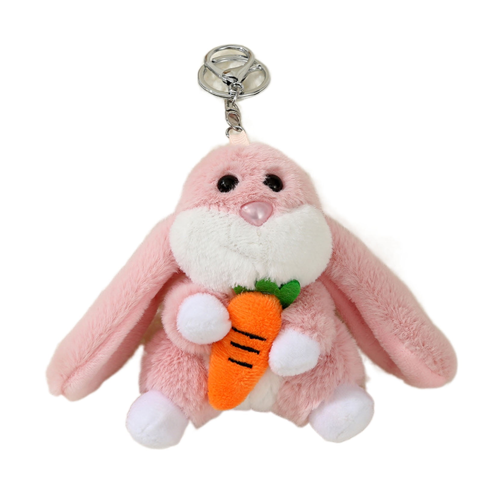 Bunny Key Chain Rabbit Holding Heart Keyrings Kawaii Key - Temu