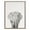 Black & White, variant on Kate and Laurel Sylvie Elephant Black and White Portrait Framed Canvas Wall Art by Simon Te Tai, 18x24 Gray