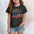 thumbnail image 4 of mgoYE 250th Anniversary USA Shirt Girls Boys Girls Boy's 250 Years America Anniversary 250th Independence Day Vintage O-Neck T-Shirt(Grey,7-8 Years), 4 of 5