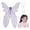 Purple, variant on Fairy Wings for Adults, Fairy Costume Set with Rhinestone Head Chain and Face Gems for Party, Cosplay, Halloween