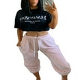 thumbnail image 1 of Women Warm Fleece Drawstring Pajama Pants with Pockets Jogger Plush Fuzzy Sweatpants, 1 of 6