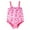 Hot Pink, variant on TOWED22 Girls Swimsuit One Piece Swimsuits Ruffle Solid Color Ruched Bathing Suit Adjustable Straps Swimwear(Hot Pink,6-12 Months)