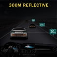 thumbnail image 5 of 4pcs Porte Ouverte Bande Réfléchissante Autocollants Voiture Ouverte Avertissement de Sécurité Anti-Collision Bande Haute Intensité de Visibilité de Nuit Autocollant Réfléchissant pour Voiture SUV Tronc Universel Imperméable à l'Eau (Orange-Rouge), 5 of 5