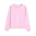 thumbnail image 3 of Gubotare Kids Sweatshirts Girls Kids Pullover Sweatshirt with Crewneck Girls' Casual Oversized Top Shirts Long Sleeve Size 7-8 (Pink,7-8 Years), 3 of 6