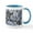 White/Blue Inside, variant on CafePress - Petoskey Stone Photo Coffee Mug - 11 oz Ceramic Mug - Novelty Coffee Tea Cup
