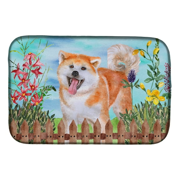 Akita Spring Dish Drying Mat