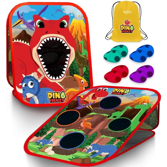 Corn Hole Games SWOOC Games Dino Frenzy 2 en 1 para niños