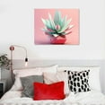 thumbnail image 4 of COMIO Cactus Wall Art Colorful Succulent Wall Decor Desert Plant Canvas Pictures Pop Mexican Decor Bathroom Kitchen Artwork Poster Bright Pink Painting for Living Room Bedroom Home Decoration, 4 of 4