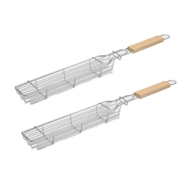 Premium Camping Bbq Tools Set with Innovative Bbq Cage for The Best Grilling