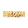 thumbnail image 4 of 925 Sterling Silver Gold Stackable Ring Fancy/, 4 of 8