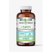 Amazing Formulas L-Arginine/L-Citrulline Complex 1000mg Per Serving 60 Tablets Supplement| Non-GMO | Gluten Free | Made in USA