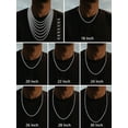 thumbnail image 6 of FaithHeart Chunky Miami Cuban Link Chain Necklace for Men Stainless Steel Hip Hop Chains Necklaces 6mm Width 20 Inches Length Jewelry Gift for Father Brother Birthday Christmas, 6 of 9