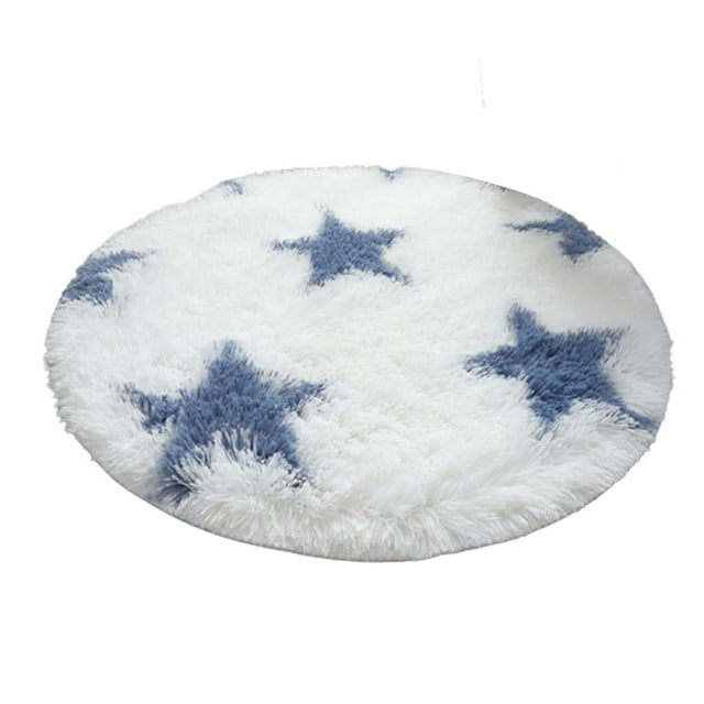 CAROOTU Simple Tapis Rond Doux Couverture Absorbante Antidérapante pour