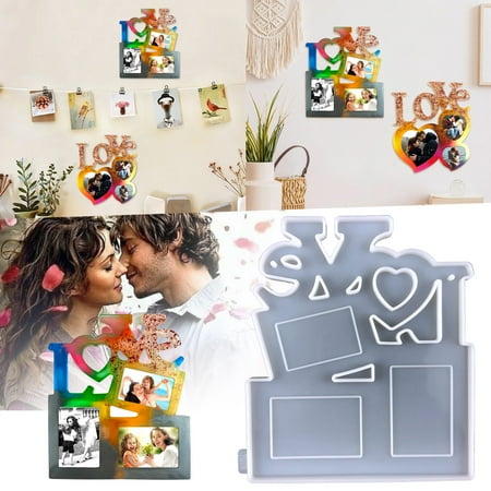 

Toyfunny Diy Valentine s Day Photo Frame Drip Tools Love Photo Frame Gift Love Photo Frame Pendant Silicone Tools