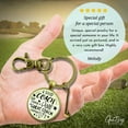 thumbnail image 3 of Golf Coaching Sport Gutsy Goodness Bronze Keychain Great Coach Changes Life Thank You Gift Club Charm, 3 of 8