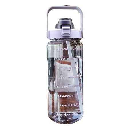 

Sports water bottle 2 Liters Plastic Kettle Large Portable Travel Water Bottle Straw Sports Fitness Cup High Value Big Fat Cup Adult Universal cup