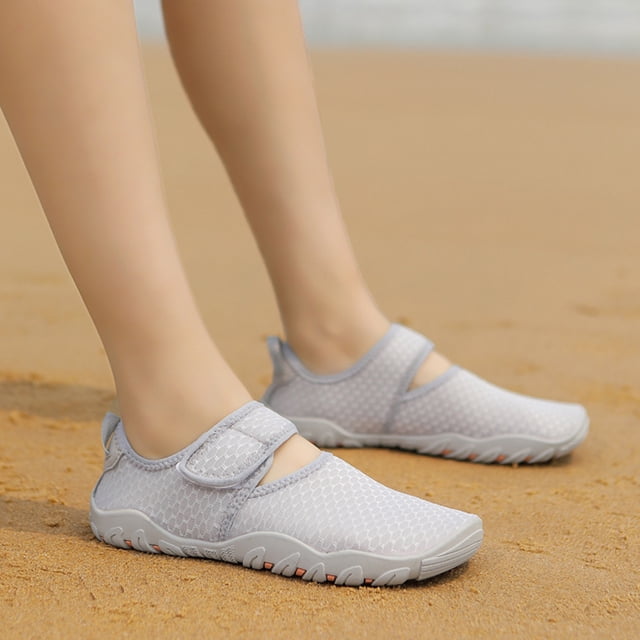 Zapatos Acuáticos Zapatos acuáticos antideslizantes, zapatos de playa transpirables para nadar para mujeres y hombres (gris 35) Sywqhk Para Estrenar