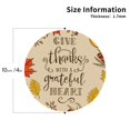 thumbnail image 3 of Bingfone Vintage Thanksgiving With A Grateful Heart Leather Drinks Coasters With Set Of 6,Suitable For Home Kitchen,Coffee Cup Coasters Home Gift, 3 of 9