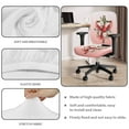 thumbnail image 7 of SCRAWLGOD 2 PCS Elastic Chair Covers for Office Desk Chairs Comfy Non-Slip Rotating Chair Cover Anti-Dust Split Protective Swivel Chair Slipcover, Cross Cardinal Daisy Red Pink, 7 of 7