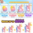 thumbnail image 2 of Paquete de 6 juguetes con forma de unicornio para incubar huevos de arcoíris para niños de más de 3 años, 2 of 7