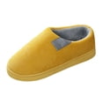 thumbnail image 2 of ZTTD Womens Slippers for Womens Men Warm Shoes Soft Plush House Slippers Flip Flop Yellow, 2 of 3