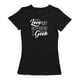 J'aime Mon Petit Ami Parce Qu'il Est un Geek Citation Femmes Noir T-shirt – image 1 sur 1
