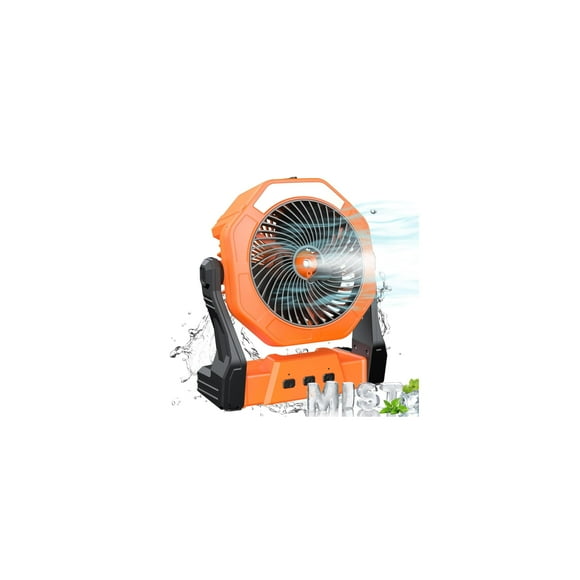 Ventilador nebulizador portátil Ausic de 8 pulgadas con tanque de agua de 250 ml y 3000 mAh